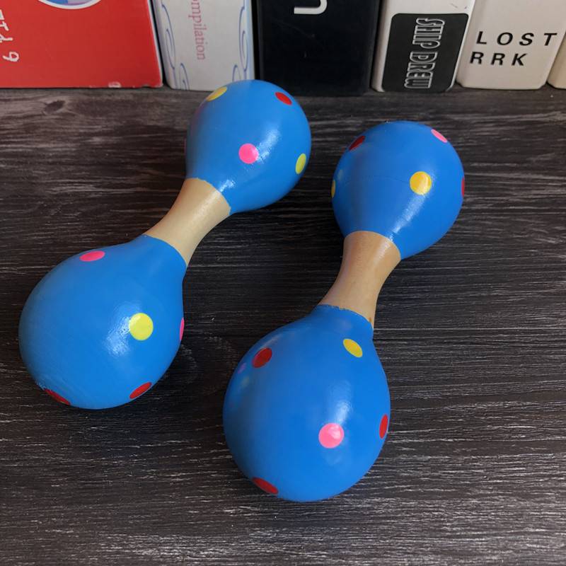 Small blue double -headed sand balls two installations