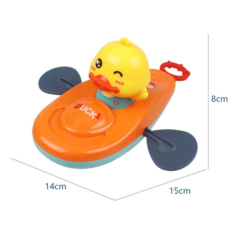 Children's bath rowing duckling duck kayak baby boys, girls, water, water, water floating toys