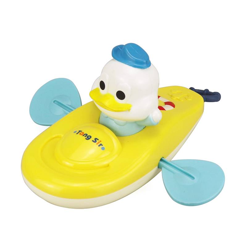 Children's bath rowing duckling duck kayak baby boys, girls, water, water, water floating toys