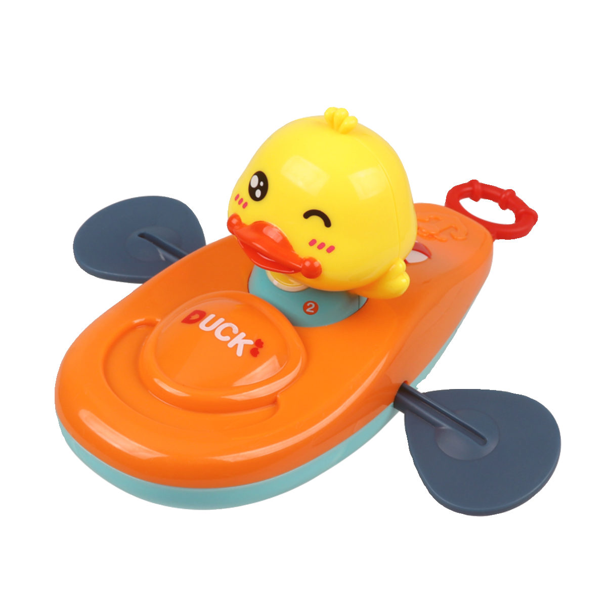 Children's bath rowing duckling duck kayak baby boys, girls, water, water, water floating toys