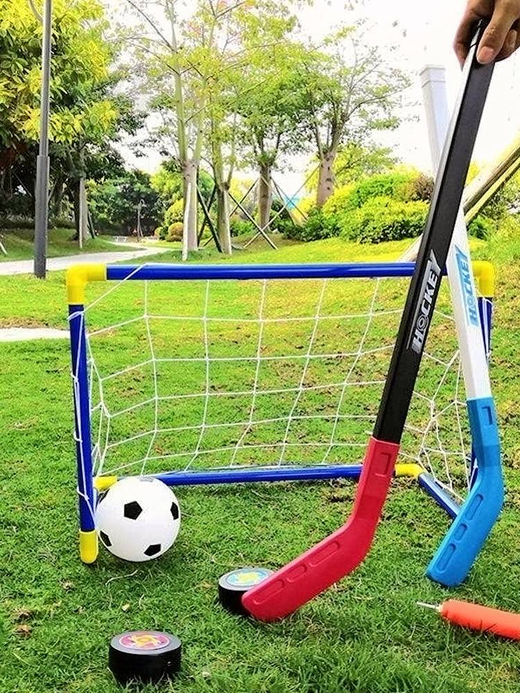 Ice -shaped rod children's dryland hockey club ball sticks elementary school wheel sliding club grass ball rod training stick kindergarten kindergarten