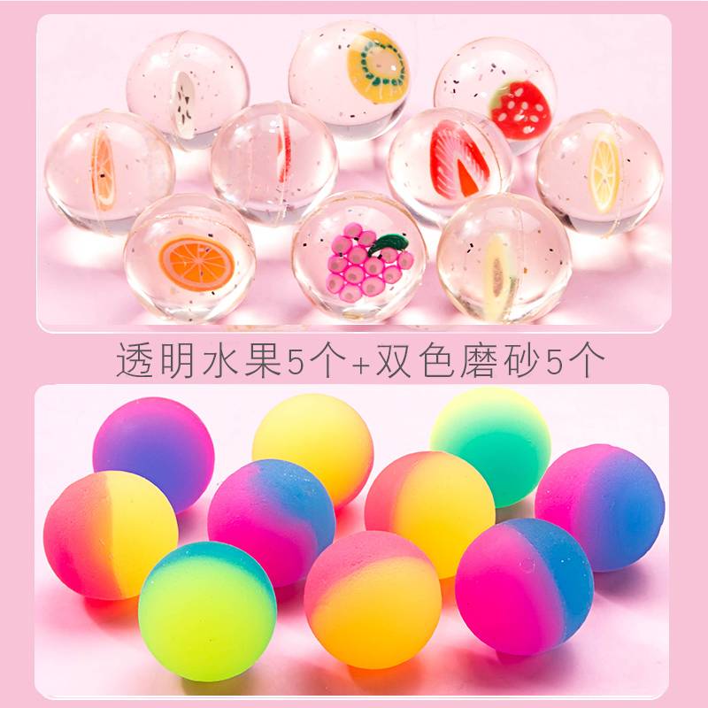5 transparent fruits+dual -color matte 5 [Random color]