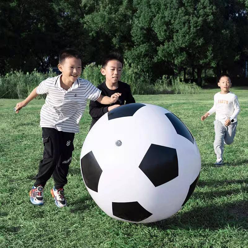 Outdoor inflatable big football parent -child interactive children toy ball ball -specific leather ball beach grass giant ball