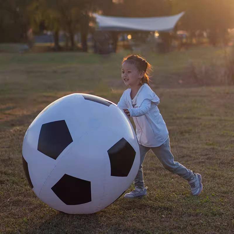Outdoor inflatable big football parent -child interactive children toy ball ball -specific leather ball beach grass giant ball