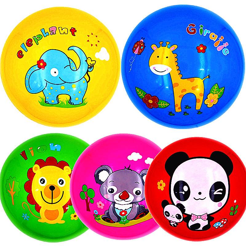 Baby cartoon leather ball children shooting the ball 2-9 years old training ball, one hand grabbed the ball gift toy ball early teaching