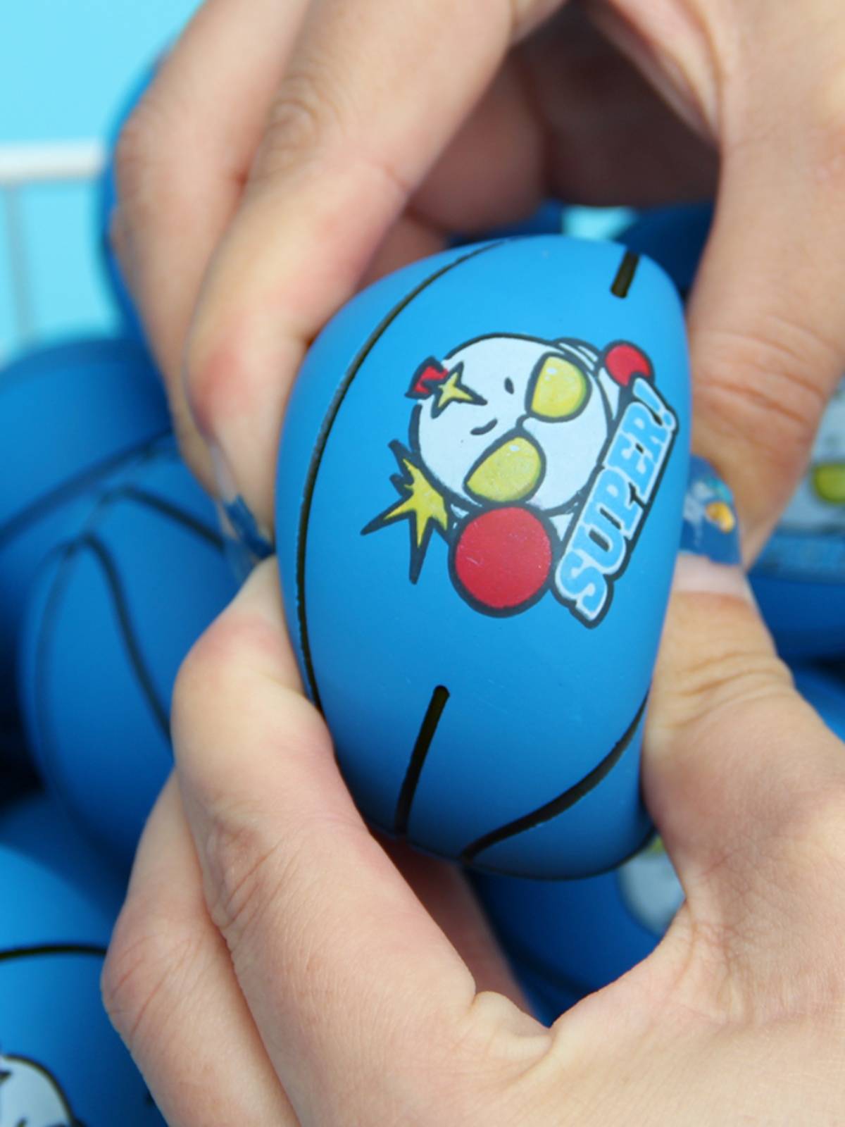 Boy Little Blue Ball Infant Toys Empty Poch Ball Ball Ball Baby Jump Picking Polo Children's Skin Ball