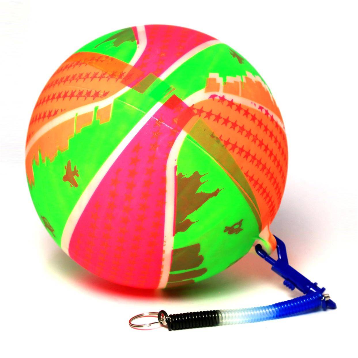 Factory Direct Selling Children's PVC Chain Leather Ball New Sling Shooting Kindergarten Elastic Toys Skin
