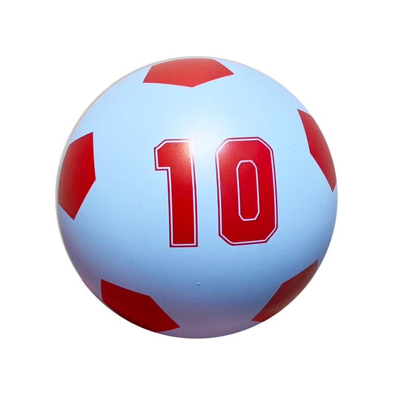 Large hollow sky blue small football