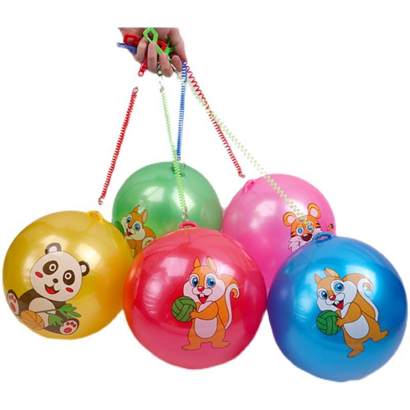 Inflatable toy children's leather ball racket ball girl watermelon small leather ball basketball Yiwu booth small products