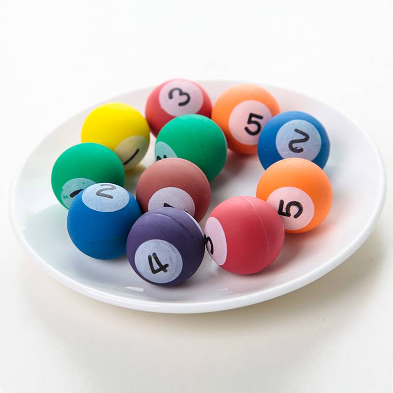  number elastic ball children's playback ball balloon table tennis digital ball durars and ball toy ball rubber ball