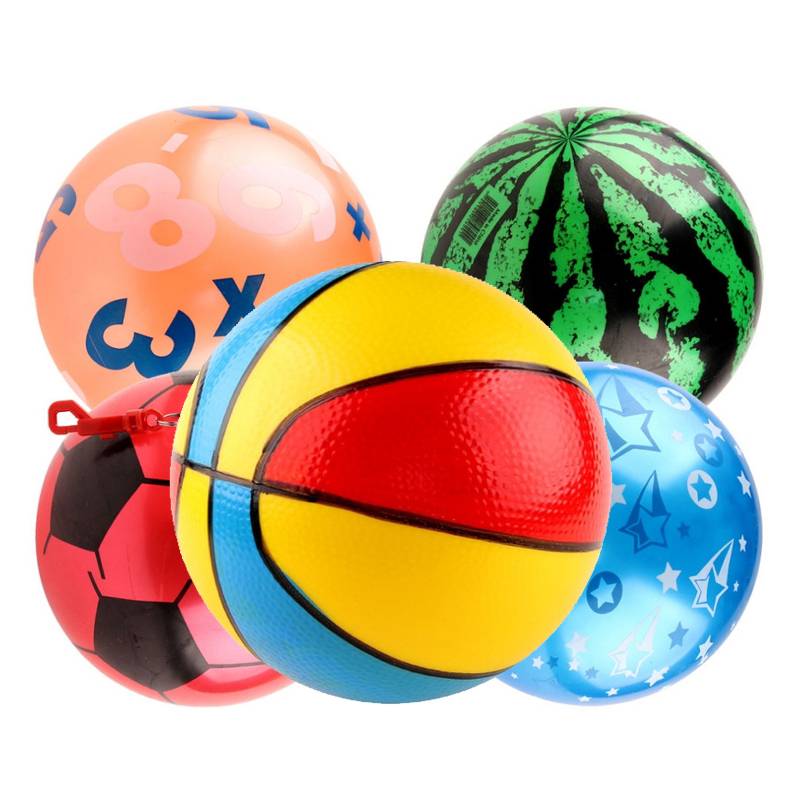 Inflatable ball children toy shooting ball balls, watermelon balls kindergarten elastic small basketball massage ball