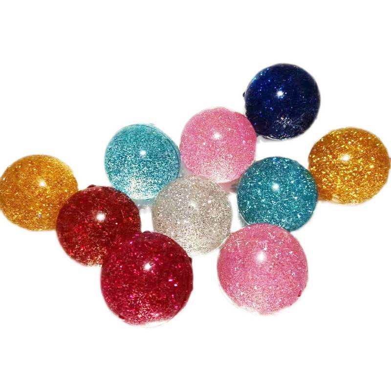 Plastic ball high elastic rubber playback toy, children toy, baby big bounce ball jumper, kindergarten fine powder bounce ball