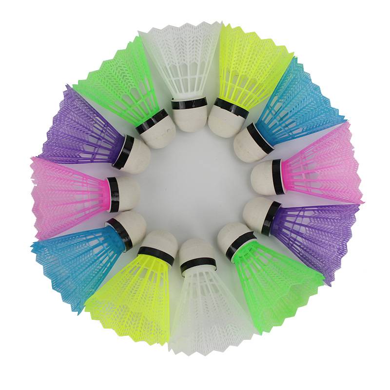 Colored badminton plastic ball children badminton kindergarten rackets special children baby baby ball toys