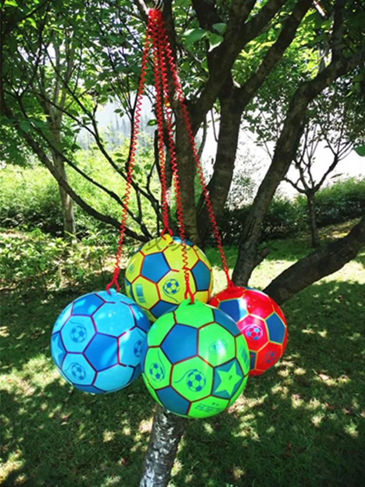 Children's inflatable toys black and white football small leather ball children shooting ball practice football kindergarten to make dance balls
