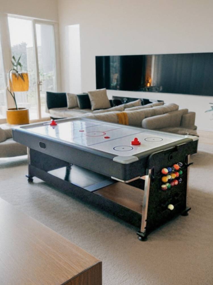 Small housebaria desktop football entertainment toys desktop air curl hockey game console on the table