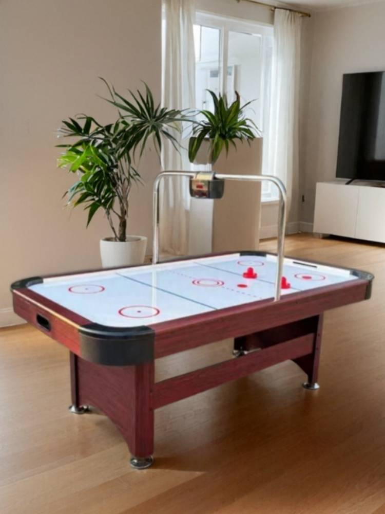 Small housebaria desktop football entertainment toys desktop air curl hockey game console on the table