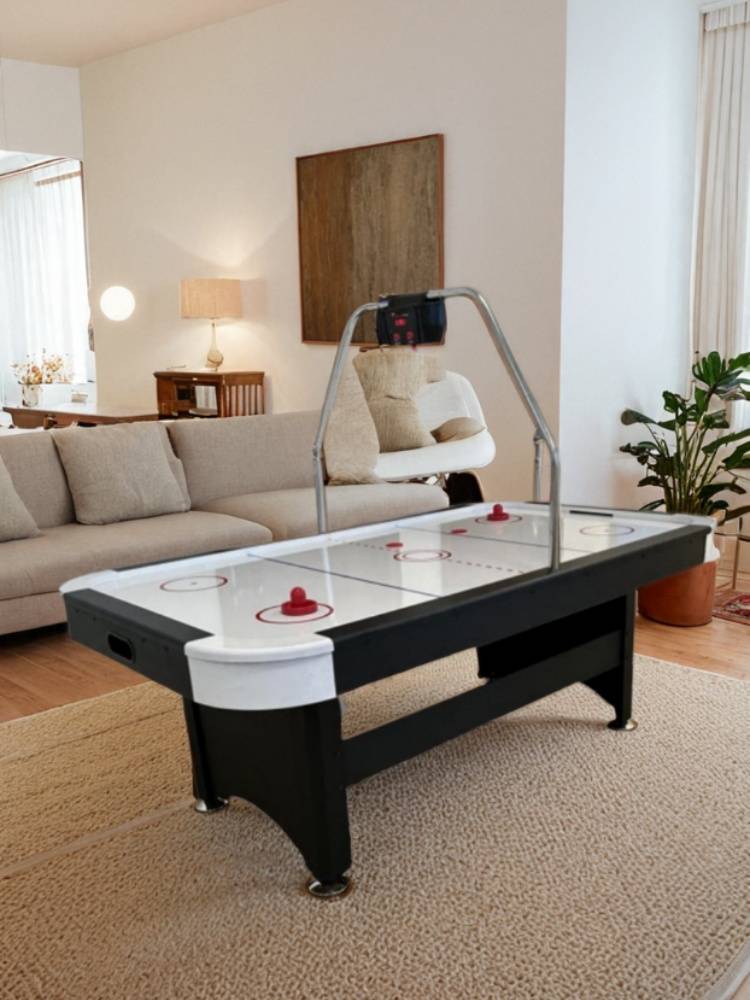 Small housebaria desktop football entertainment toys desktop air curl hockey game console on the table
