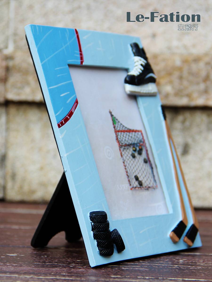 Ice hockey hockey creative three -dimensional relief decorative table display frame club competition commemorative gift birthday gift