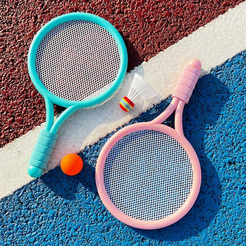 Children's badminton racket kindergarten sports tennis racket set Sports men and girls parent -child interactive toys gifts