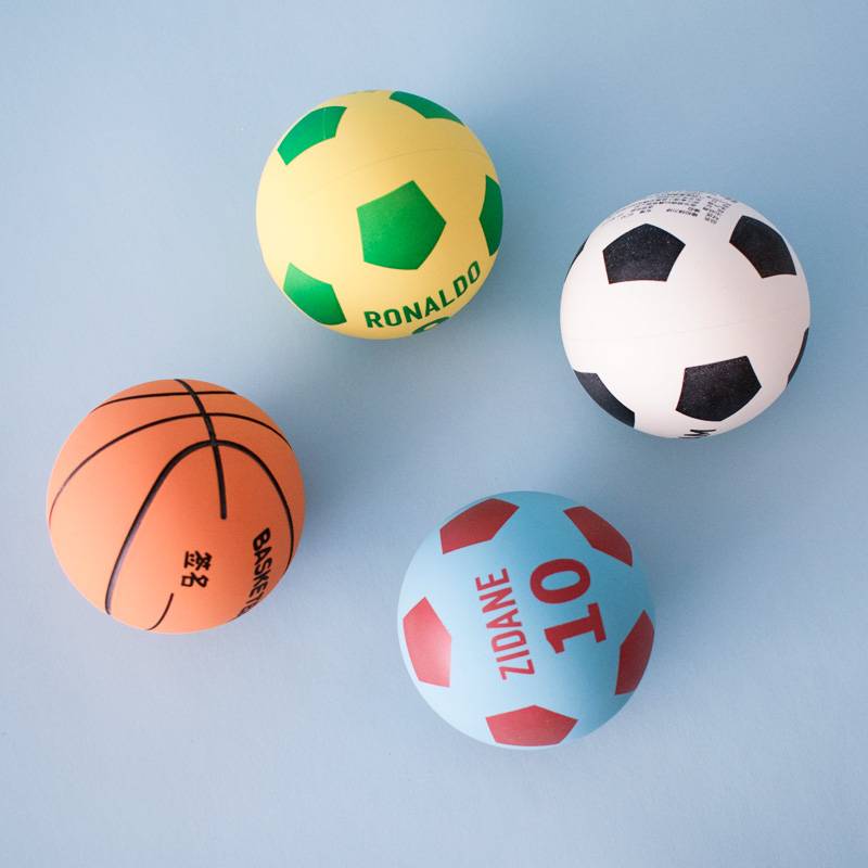 Primary color basketball+three football