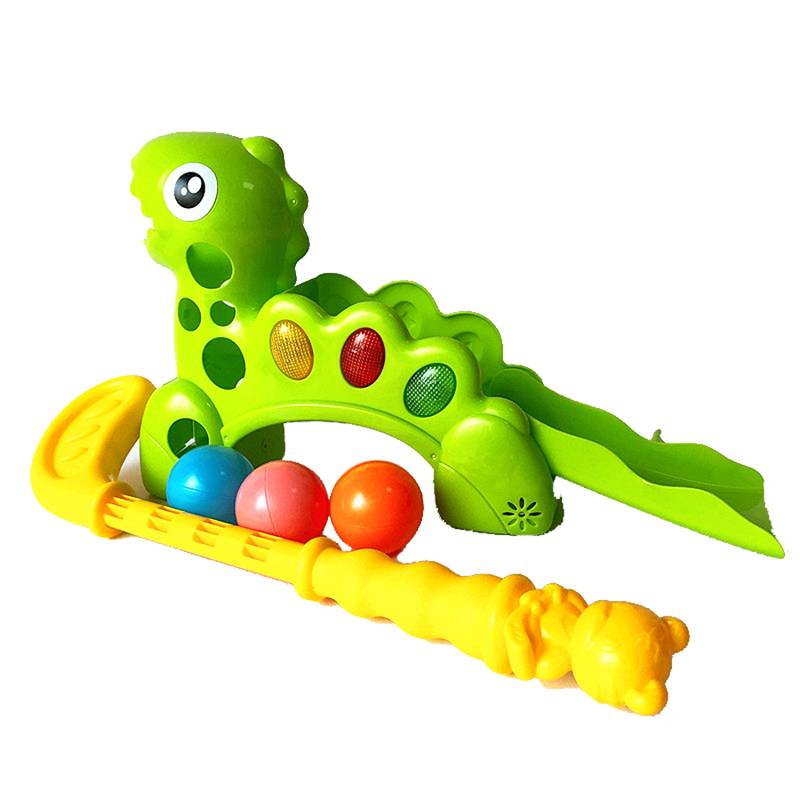Brand Dinosaur Senior Sound Hocket Hocket Golf baseball toy exercise baby's hands, eyes, limbs coordination ability