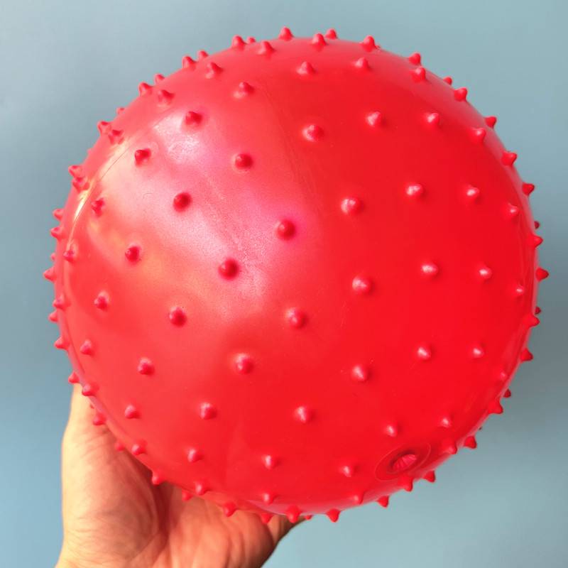 18 cm red massage ball
