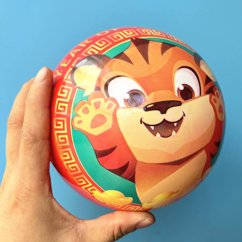 15 cm cartoon tiger color printing ball