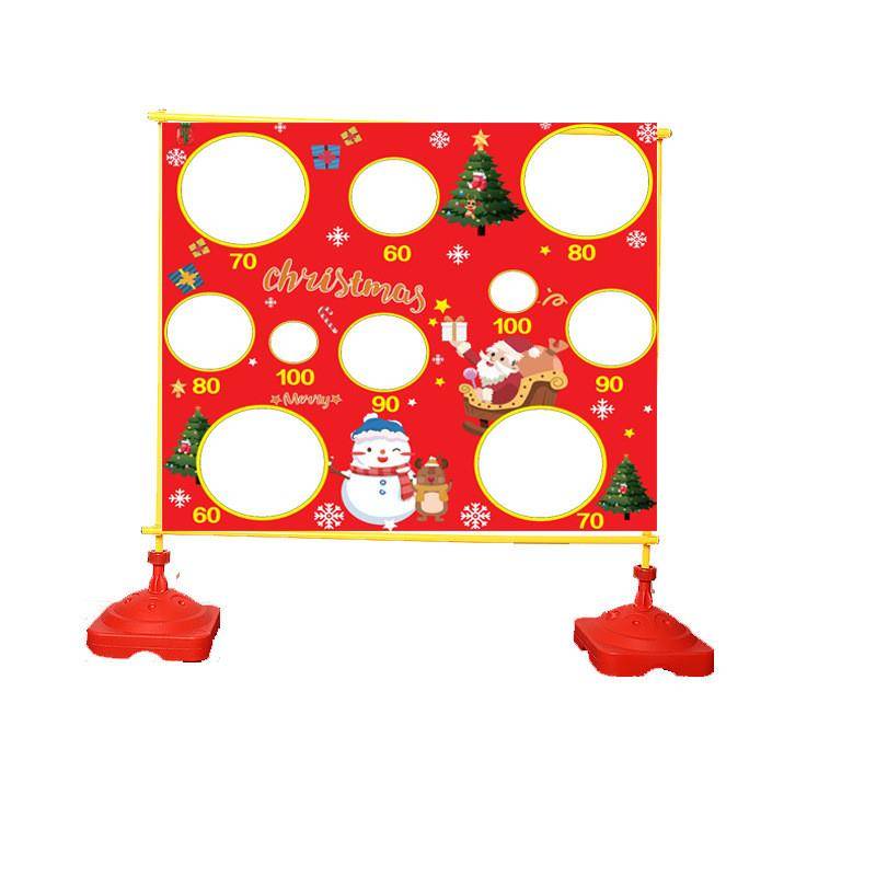 Red Christmas throwing net (single network cloth)