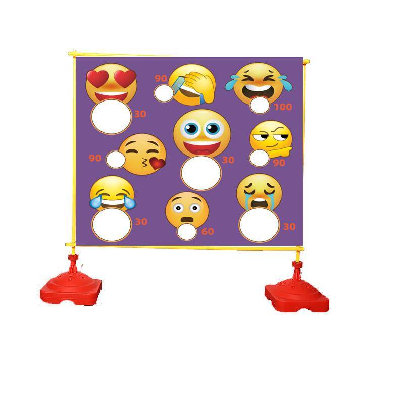 Smile -faced throwing net (single network cloth