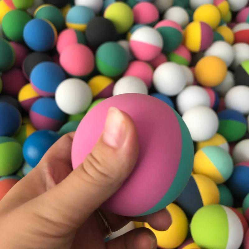 6 cm hollow elastic ball beginner basic training skiller toys