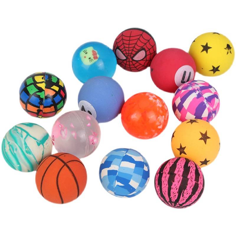 No. 1 Dragon Ball No. 4560 Plastic Ball Extraordinary Solid Rubber Ball Children's Toys Bouncing Bouncing Ball Nights Light Binary