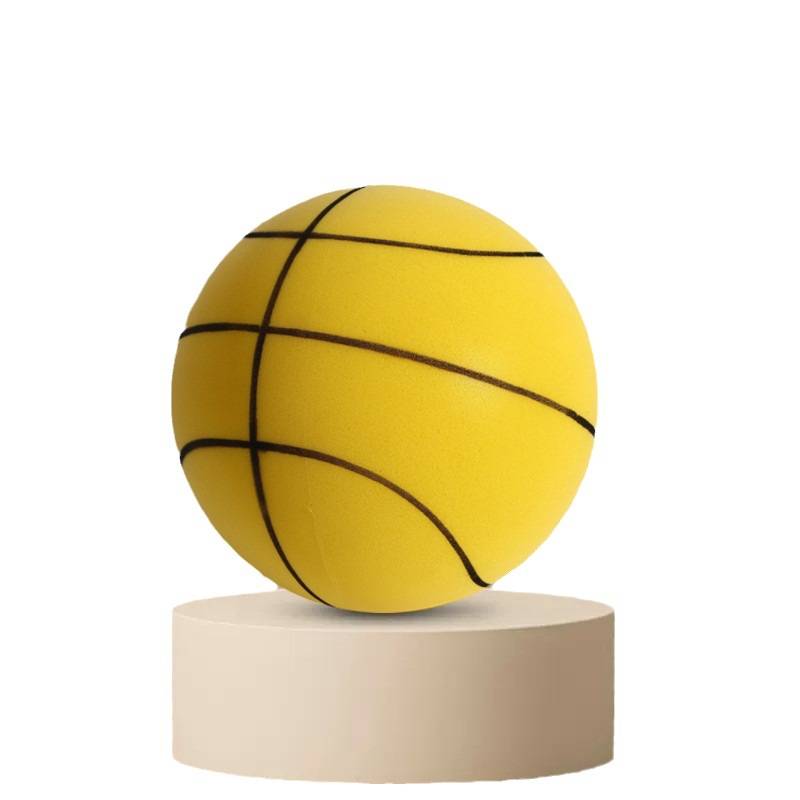 Silent basketball football racket shooting children's indoor training baby silent sponge elastic small leather ball toys