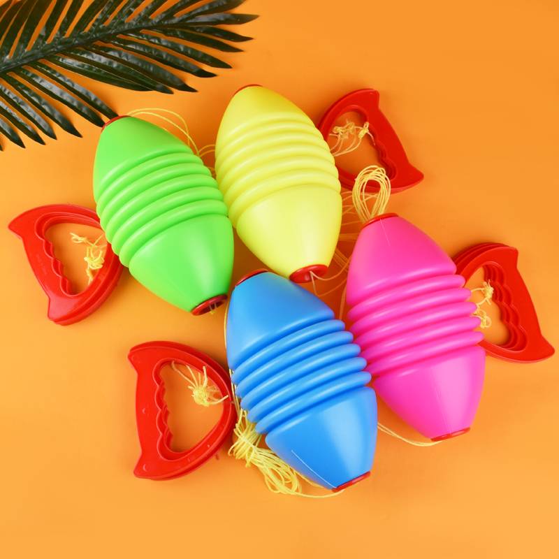 Children's tensile ball parent -child double lala ball shuttle hand -pull kindergarten induced fitness chest expansion tension equipment