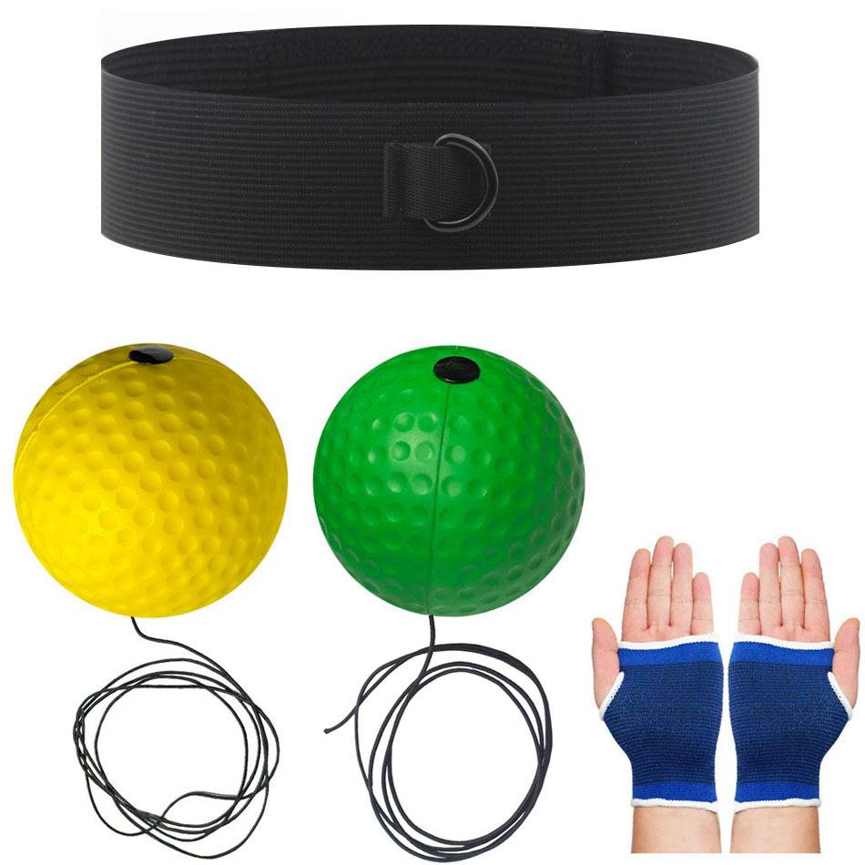 Knitting headband+20 grams of yellow soft ball+40 grams of green soft ball+blue and white handle
