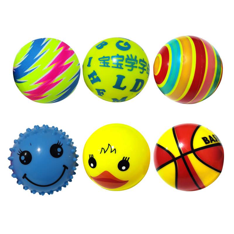 Children's toy ball scratching elastic ball learning training small leather ball thickened wear -resistant shooting 3 inch ball cartoon ball