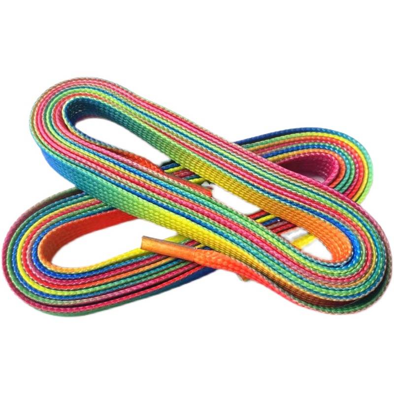 New product Rainbow Ice Hockey Shoe Shoes Broots Children Adult Ice Knife Shoes Blast Wax Belt wax multi -color laces