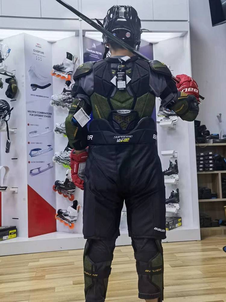Qingcang Bauer 3S upgraded ice hockey protective three -piece Bauer GS adult adult to protect the chest and elbow, elbow