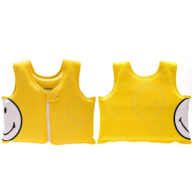 Yellow Smile Face-buoyant vest