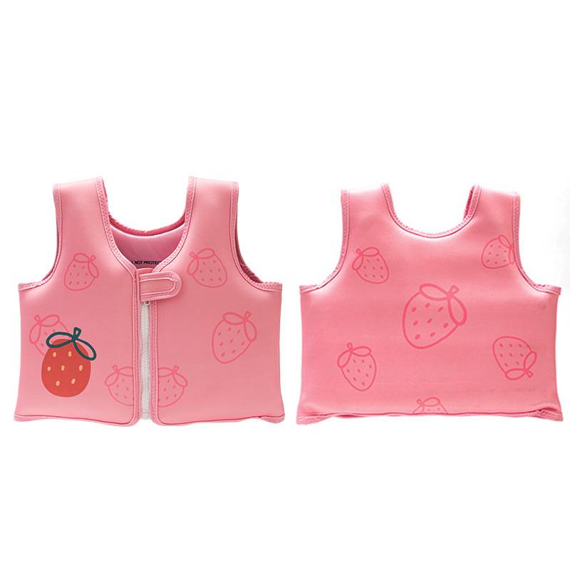 Pink strawberry-buoyant vest