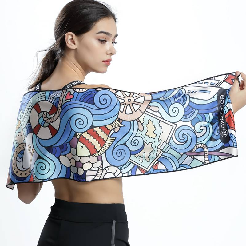 Cold Sports Towel Sweat Sweat Hip -drying Into Towel Men's Gym Running Basketball Hanging Basketball Hanging Neck Wipe sweat cooling