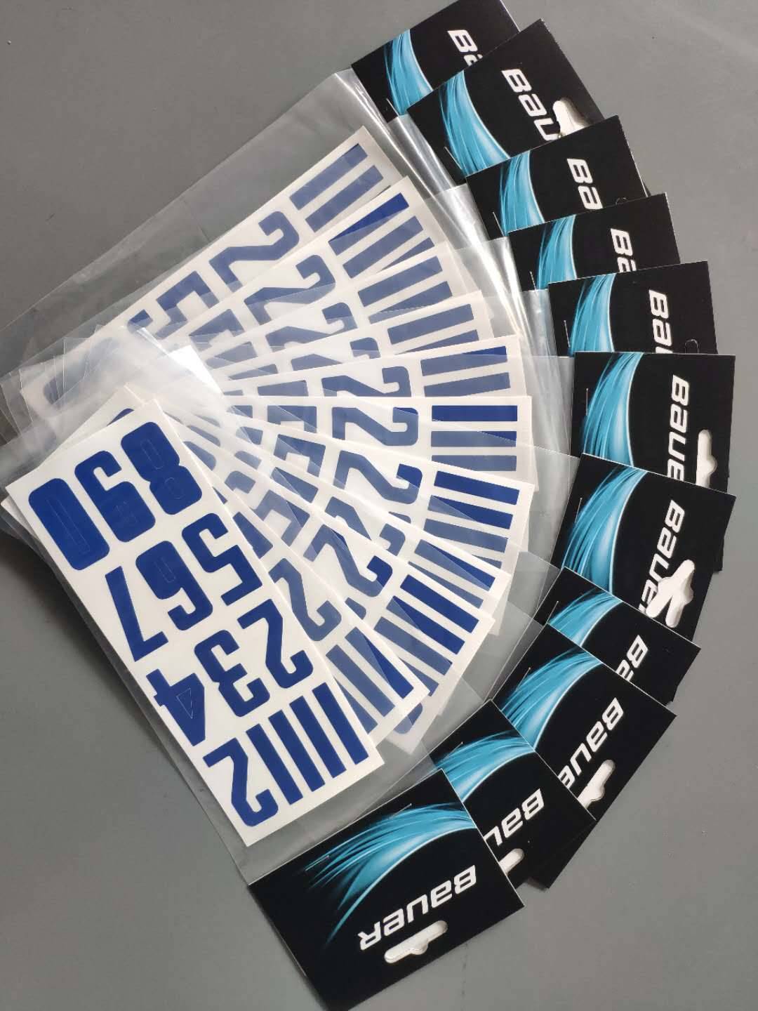 bauer/Ball Powher's helmet sticker club sticker fans stick paper helmet number digital sticker ice hockey helmet sticker