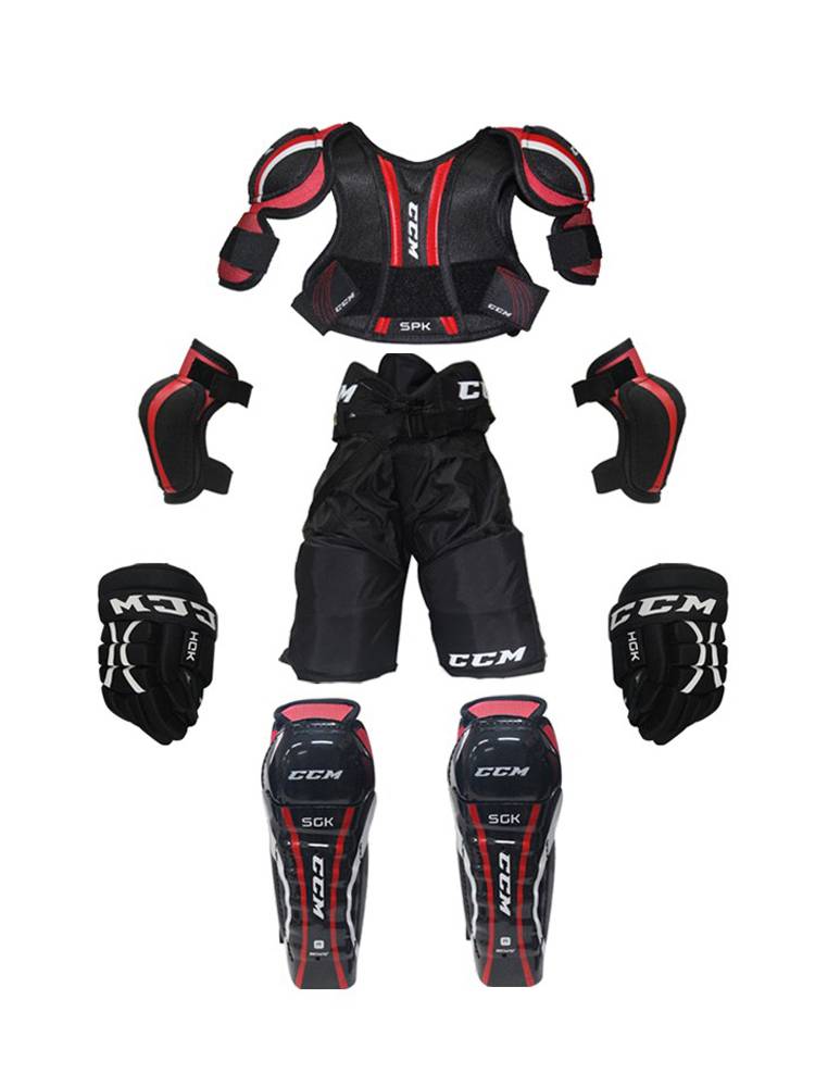 CCM Ice Hockey Protective Children's Turbish Wheel Slip Hockey Junior Primary School Getting Started Training Full Set Equipment New