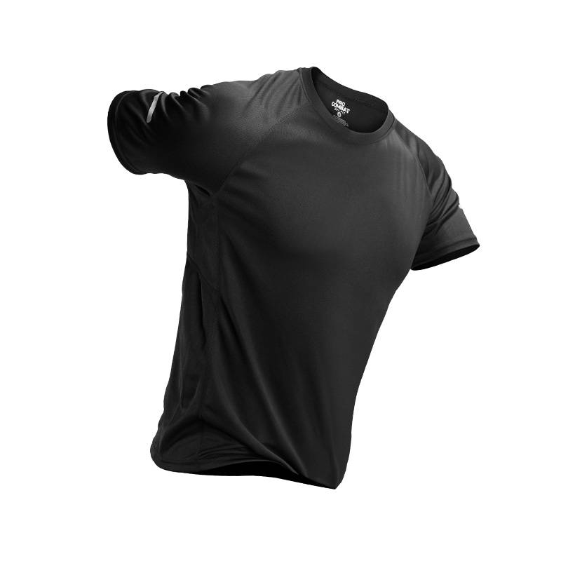 SPORTS T-SHIRTS, SUMMER ICE SHORT SLEEVES, MEN'S AIR-DRY CLOTHES, RUNNING CLOTHES, GYM-SUIT BASKETBALL TRAINING