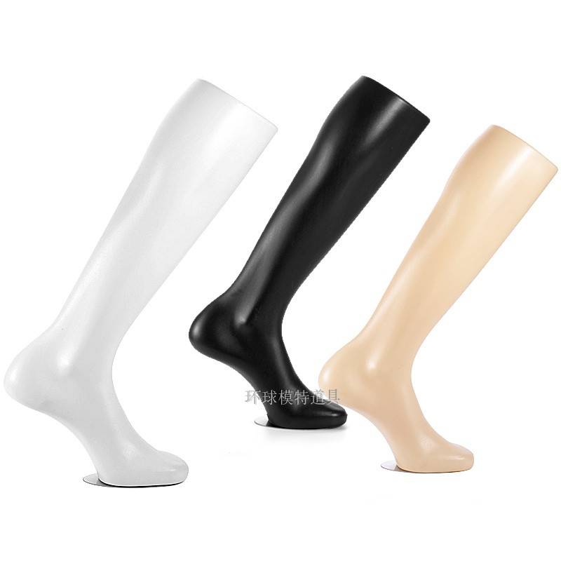 Men's middle legs model Sports socks Men's Plastic Magnetic Foot Model Football socks Set long socks to show the leg mold