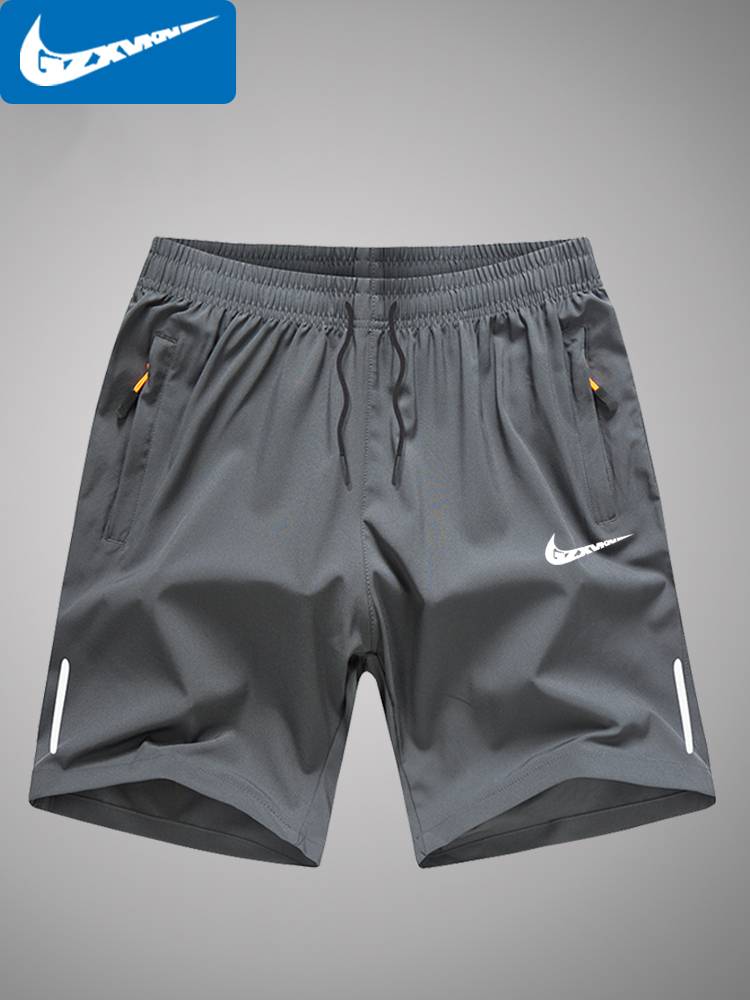Nykerton Ice Silk Short Skin Men's Loose Leisure Running Basketball Pants Large size beach pants pants