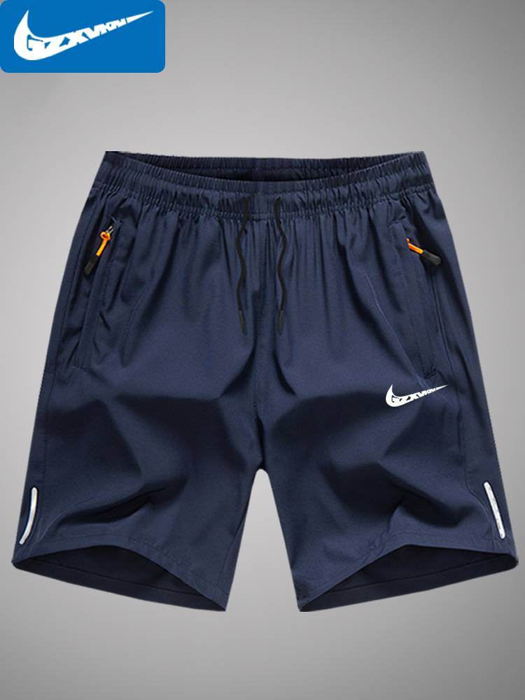 Nykerton Ice Silk Short Skin Men's Loose Leisure Running Basketball Pants Large size beach pants pants