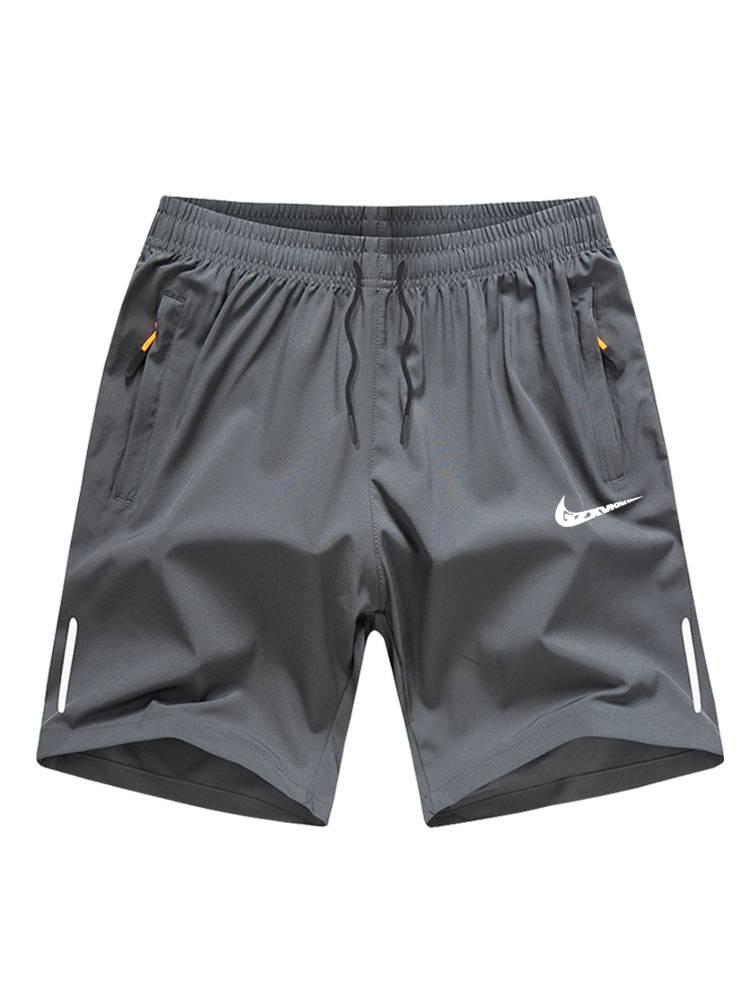 Nykerton Ice Silk Short Skin Men's Loose Leisure Running Basketball Pants Large size beach pants pants