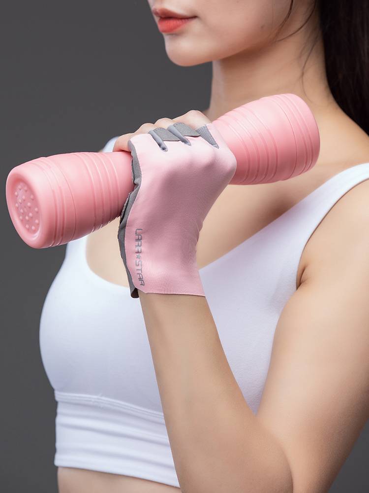 Laura Star 0737 attractive gloves Gloves without trace Fitness women's sports anti -skids riding half -finger men