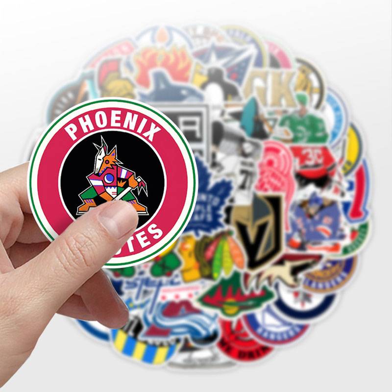 Toy Small Sticker 100 Sports Ice Hockey Graffiti Decoration Mobile Phone Shell Notebook Water Cup refrigerator Waterproof Patch