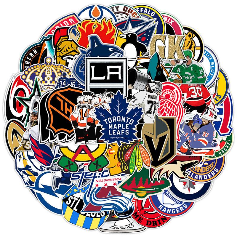 Toy Small Sticker 100 Sports Ice Hockey Graffiti Decoration Mobile Phone Shell Notebook Water Cup refrigerator Waterproof Patch